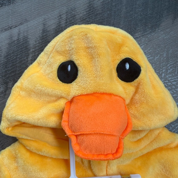 💛Fuzzy Duckling Costume with Duck Foot Booties - Picture 3 of 5